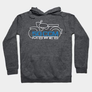 Moped Sparrow Hawk Emblem 50cc (white) Hoodie